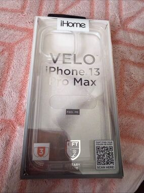iHome VELO Clear Phone Case for iPhone 13 Pro Max - Transparent